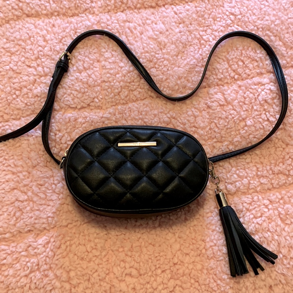 Convertible Quilted Tassel Crossbody Belt Bag